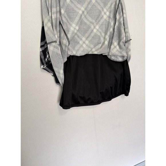 Robert Louis Black White Plaid Button Front A-Line Skirt Plus Size 1X NWT - Picture 5 of 10